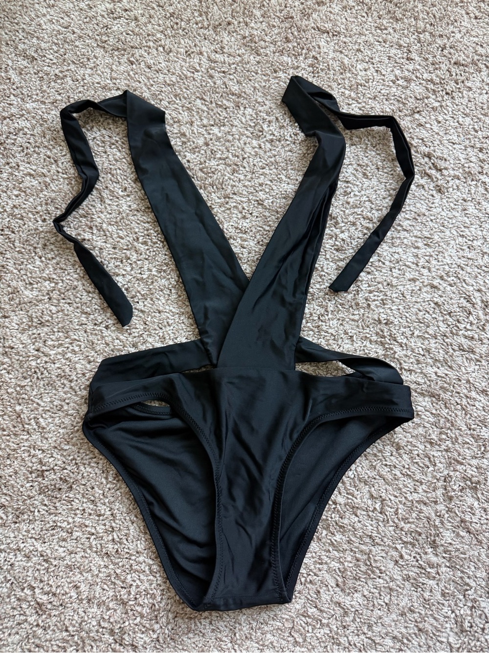 Fashion Nova Black One-Piece Swimsuit